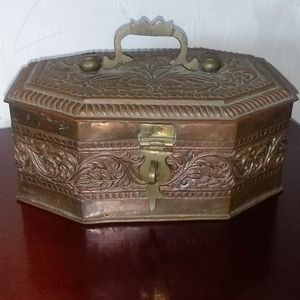 Hand-Crafted Copper Box 1950s